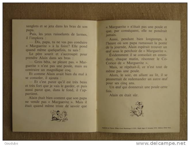 Conte du poussin jaune Gai pierrot 1974 L.Lagarde.Bias n°59. V. photos.