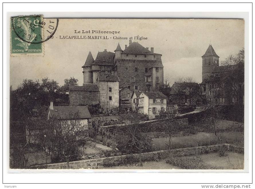 LACAPELLE MARIVAL  -  Vue D'ensemble Sur Le Château Et L'église  -  Ed. Parta,  N° 689 - Lacapelle Marival
