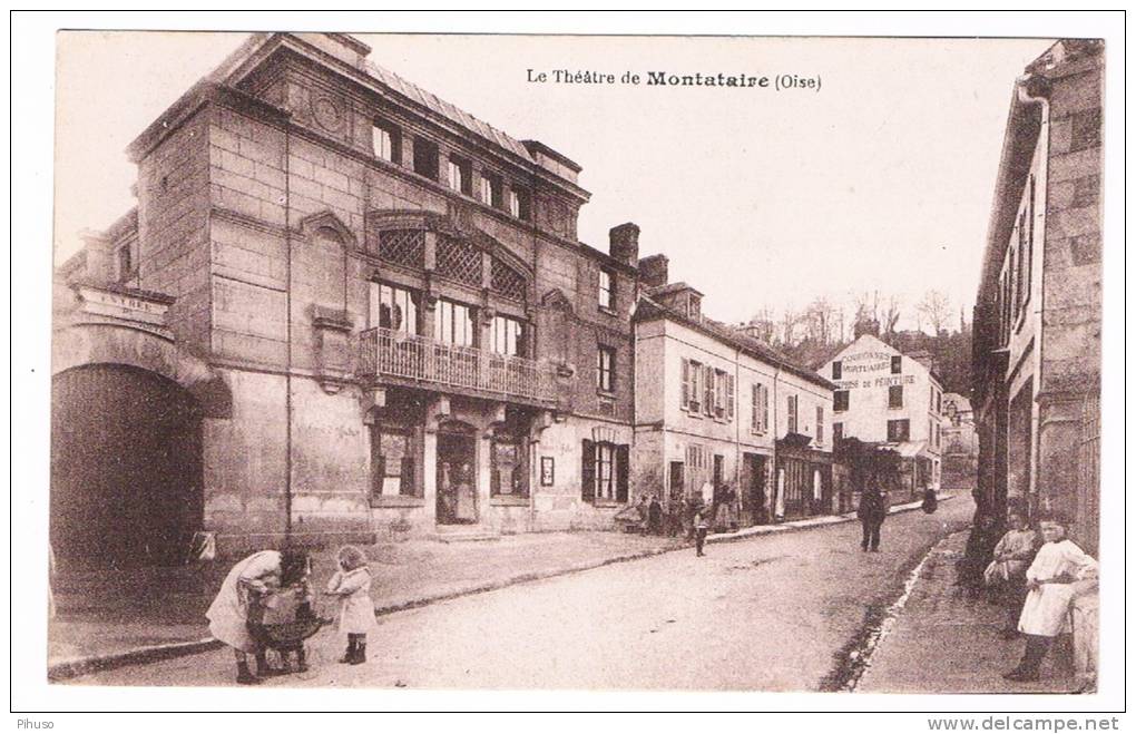 *1918 *  MONTATAIRE :   Le Theatre - Montataire