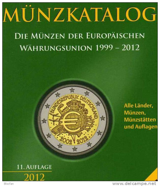 EURO Münz Katalog 2012 Aller EU-Länder Neu 15€ Numisbriefe A SF France EIRE I Esti P B Lux NL D Malta Zypern GR SLO E - Livres & Logiciels