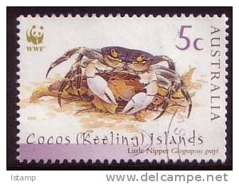 2000 - Cocos (keeling) Islands Wwf Crabs 5c LITTLE NIPPER Stamp FU - Cocoseilanden