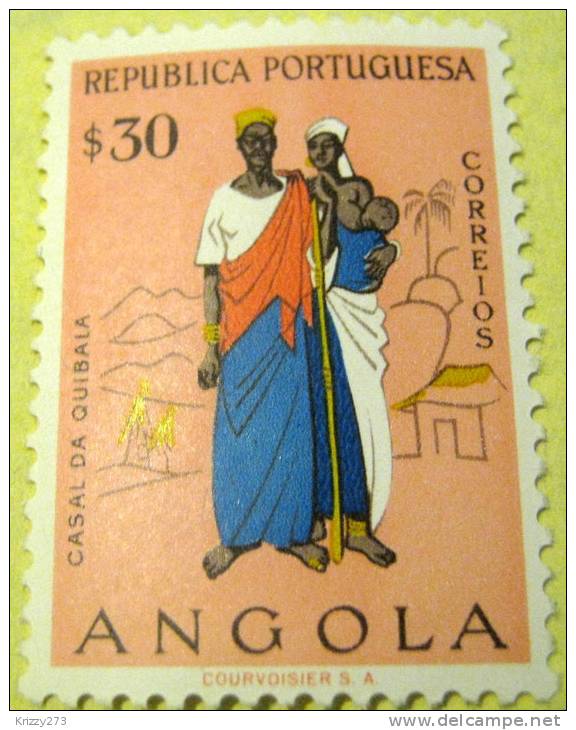 Angola 1957 Native Costume Quibala Family 30c - MNH - Angola