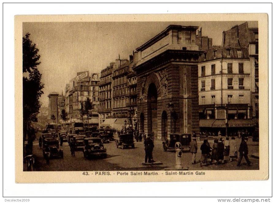 B63403 Paris Porte Saint Martin Not Used Perfect Shape Back Scan At Request - Transport Urbain En Surface