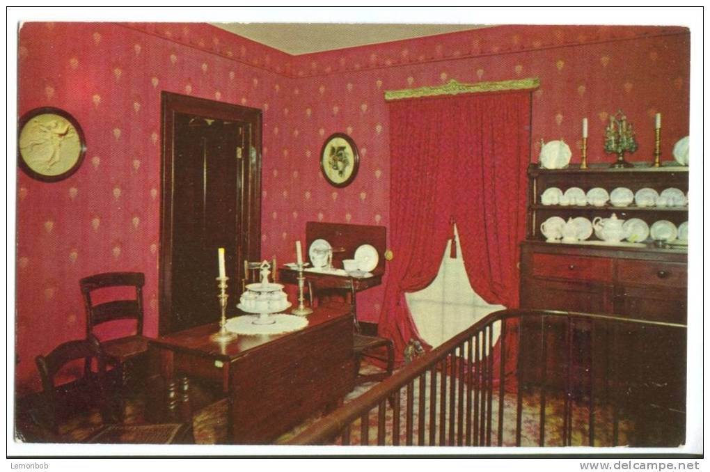 USA, Dining Room, Abraham Lincoln's Home, Springfield, Illinois, Unused Postcard [P8371] - Springfield – Illinois