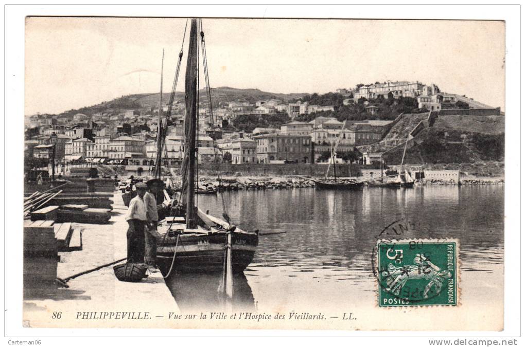 Algérie - Philippeville - Vue Sur La Ville Et L'hospice Des Vieillards - Skikda (Philippeville)