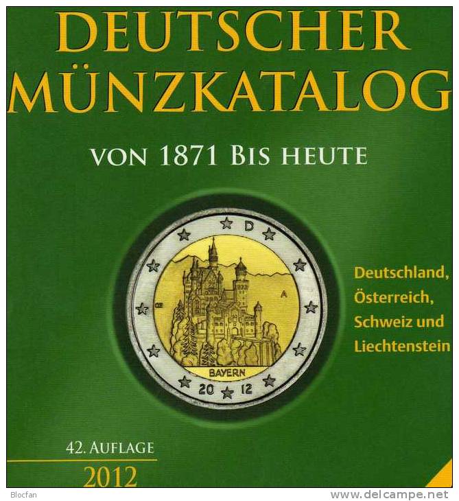 Kleiner Münz Katalog 2012 Deutschland Neu 15€ Für Numismatik Mit Österreich Schweiz Und Lichtenstein Old And New Germany - Andere & Zonder Classificatie