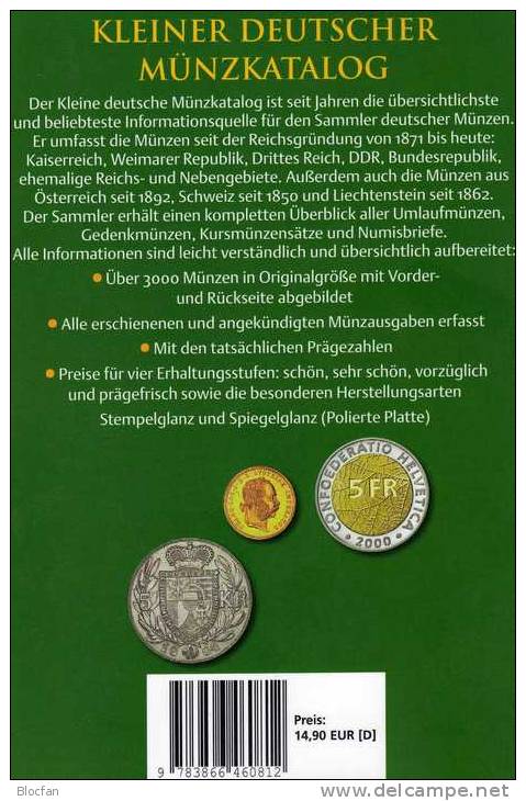 Kleiner Münz Katalog 2012 Deutschland Neu 15€ Für Numismatik Mit Österreich Schweiz Und Lichtenstein Old And New Germany - Andere & Zonder Classificatie