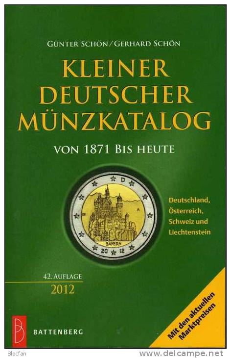 Kleiner Münz Katalog Deutschland 2012 Neu 15€ Für Numisbrief Mit Österreich Schweiz Und Lichtenstein Old And New Germany - Sonstige & Ohne Zuordnung