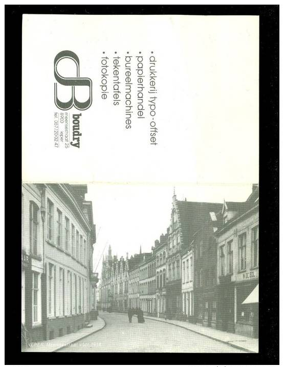 Calendrier  Kalender 1982   Drukkerij Boudry  Ieper  Ypres - Small : 1981-90