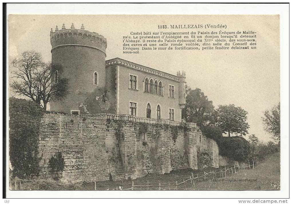 MAILLEZAIS , Castel Bâti Sur L'emplacement Du Palais Des Evêques De Maillezais - Maillezais