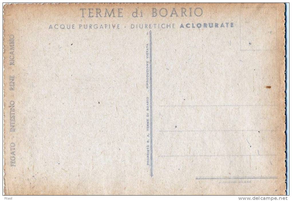 SI53D Cartolina Card Boario Terme Brescia "Antica FONTE Del MANZONI" Fine 800 Nuova Animata Acora Con Velina Al Retro - Brescia