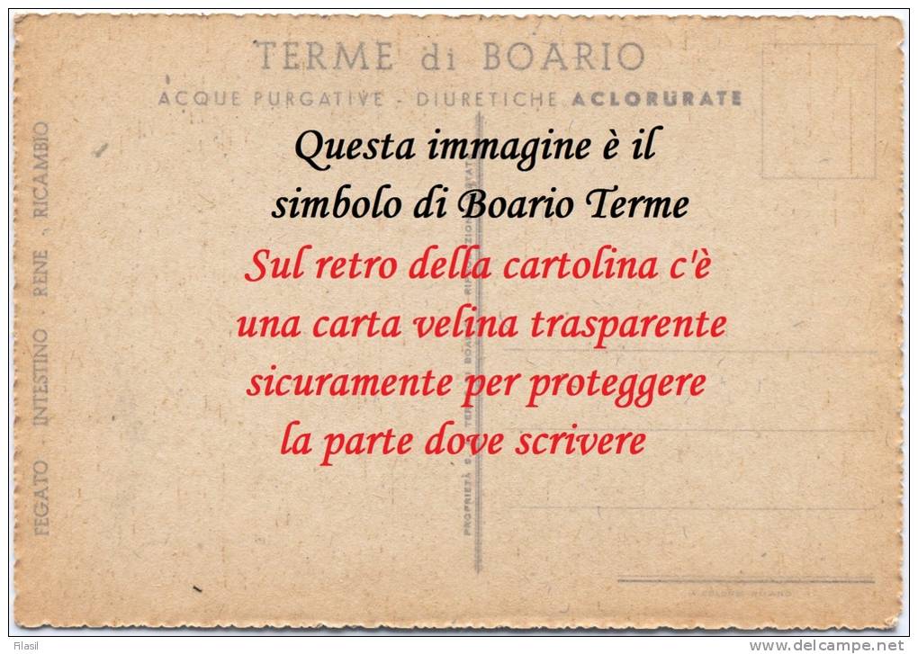 SI53D Cartolina Card Boario Terme Brescia "Antica FONTE Del MANZONI" Fine 800 Nuova Animata Acora Con Velina Al Retro - Brescia