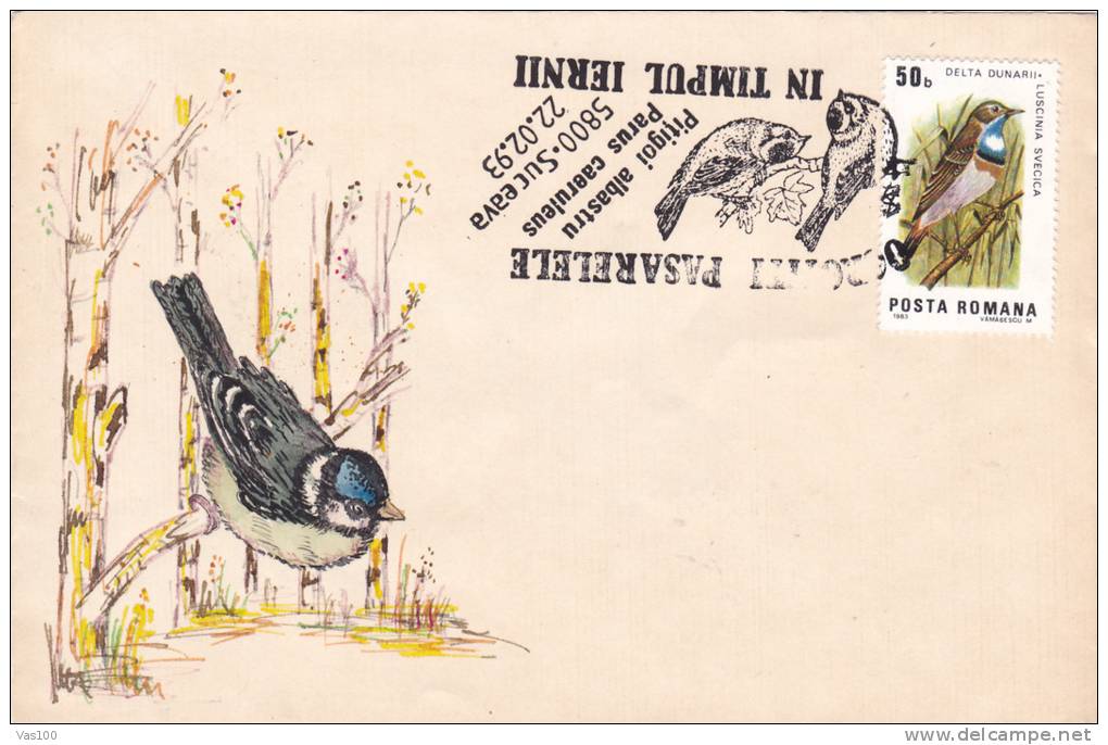 FOREST MONTH, BIRD, 1994, SPECIAL COVER, OBLITERATION CONCORDANTE, ROMANIA - Climbing Birds