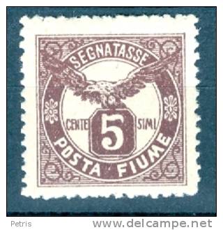 Fiume 1919 Segnatasse 5c MNH - Lot. 39d - Fiume