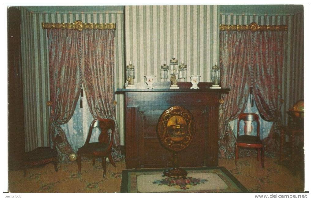 USA, The Rear Parlor, Abraham Lincoln's Home, Springfield, Illinois, Unused Postcard [P8383] - Springfield – Illinois