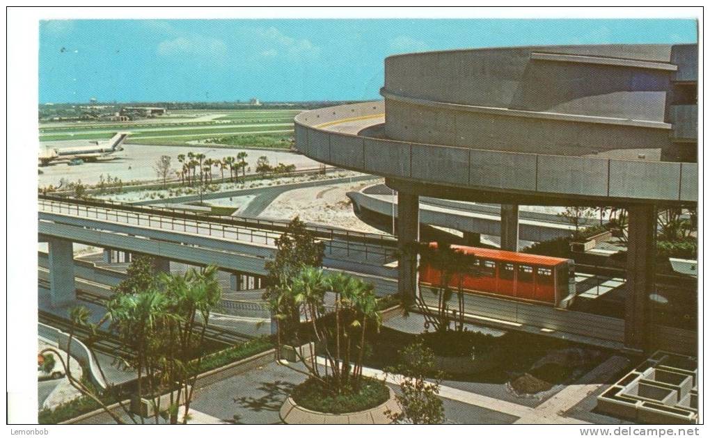 USA, Tampa International Airport, Showing Shuttle Car, Tampa, Florida, 1975 Used Postcard [P8386] - Tampa