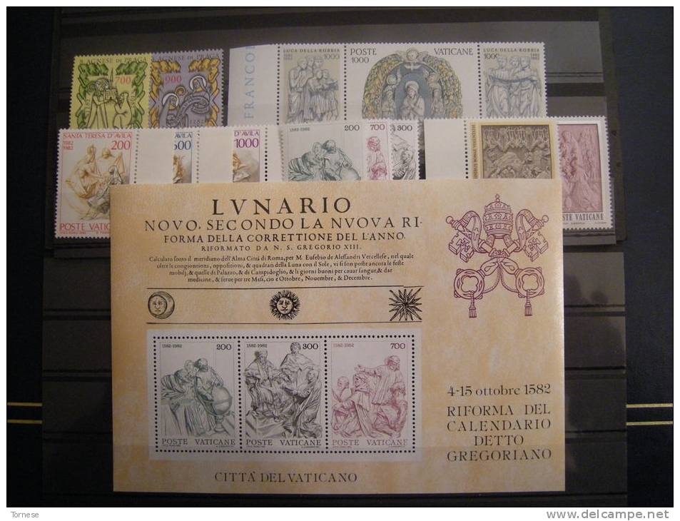 1982 - SASS.. N, 708/720, + Foglietto, Completa , MNH** LUSSO - Ganze Jahrgänge