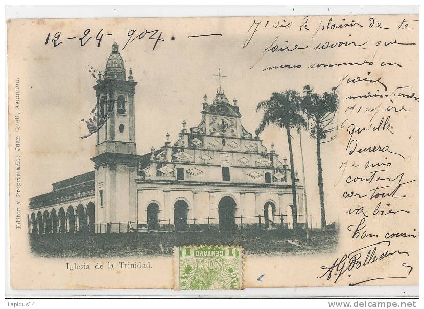 EES 394 /C P A - PARAGUAY -    IGLESIA DE LA TRINIDAD - Paraguay