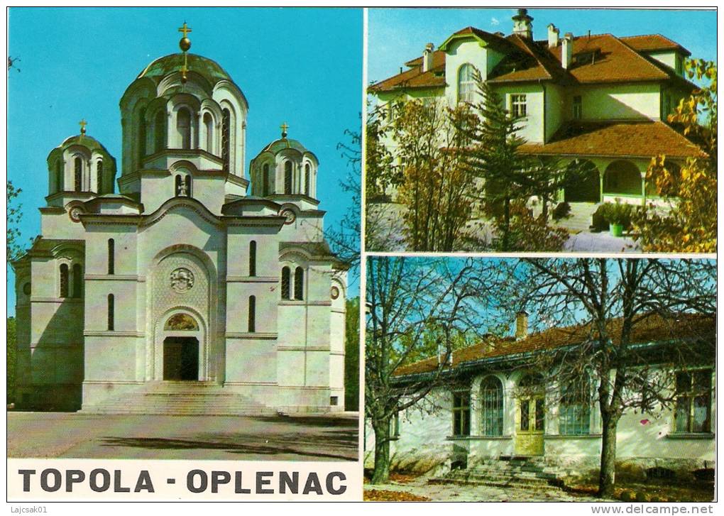 CHURCH MAUSOLEUM ON OPLENAC SERBIA KIRCHE L`EGLISE - Serbie