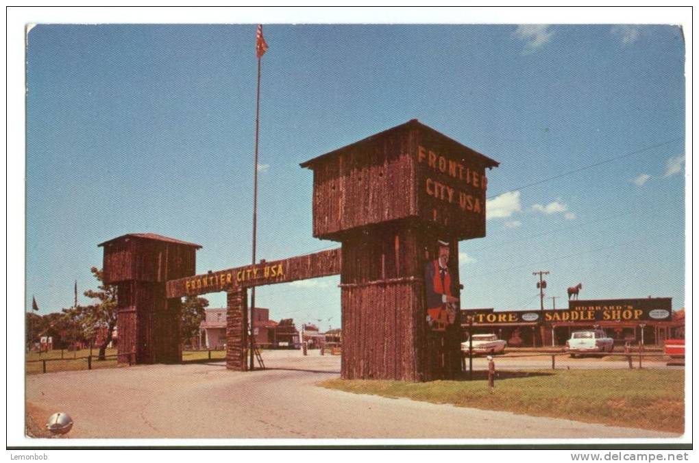 USA, Main Entrance, Frontier City U.S.A. Near Oklahoma City, 1960s Unused Postcard [P8419] - Andere & Zonder Classificatie