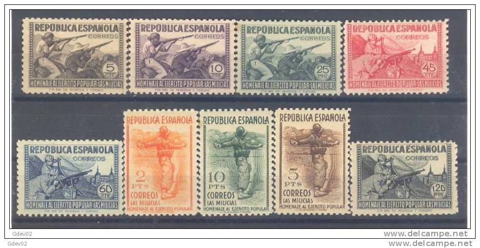 ES792SGDEV-L752TSC.Espain.Espagne.Guerras.HOMENAJE  AL EJERCITO.1938.(Ed 792/0**)sin Charnela.MAGNIFICA - Ohne Zuordnung