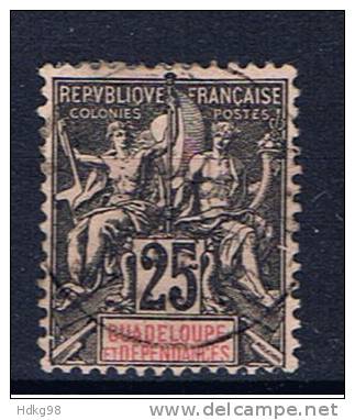 Guadeloupe+ 1892 Mi 34 - Oblitérés