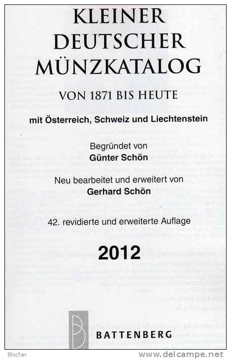 Deutschland Kleiner Münz Katalog 2012 Neu 15€ Für Numisbrief Mit Österreich Schweiz Und Lichtenstein Old And New Germany - Kataloge