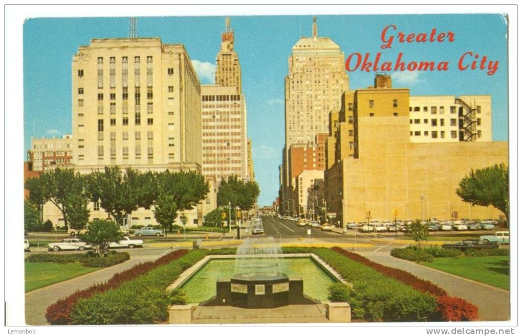 USA, Greater Oklahoma City, Park Avenue, Early 1960s Unused Postcard [P8426] - Oklahoma City