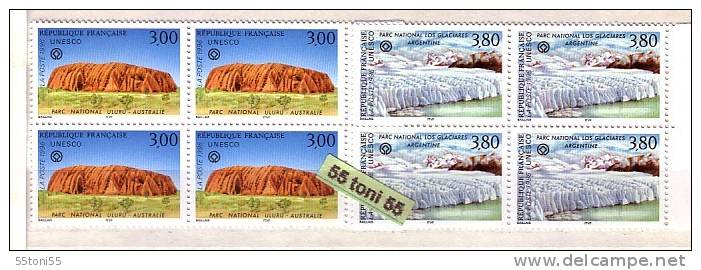 FRANCE 1996 SERVICES UNESCO  2v.- MNH   Blocs De Quatre - 1990-1999