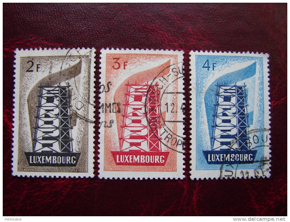 LUXEMBOURG - N° 514/516 - YT - 1956 - EUROPA  - Obl - ( Réf: Al Ro ) - Used Stamps