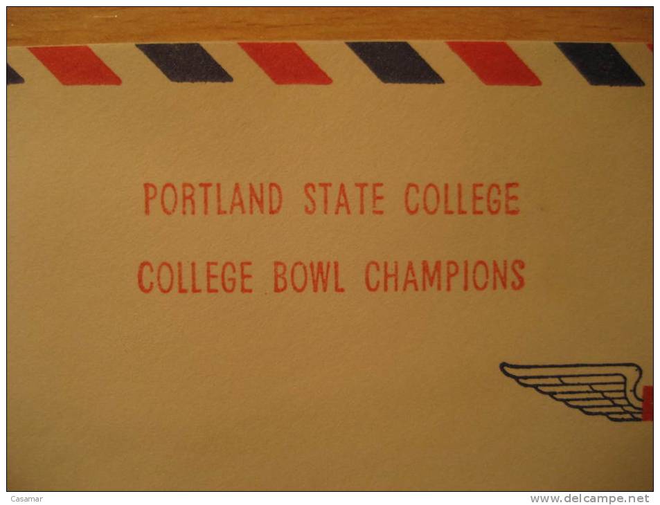 USA Portland 1965 Cancel Cover American Football Cup Soccer Futbol Americano Super Bowl - Soccer American Cup