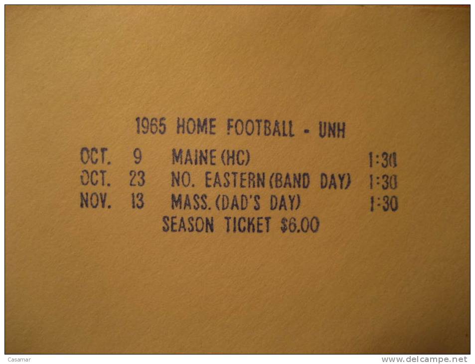 USA Durham 1965 Cancel Cover American Football Cup Soccer Futbol Americano Super Bowl - Soccer American Cup