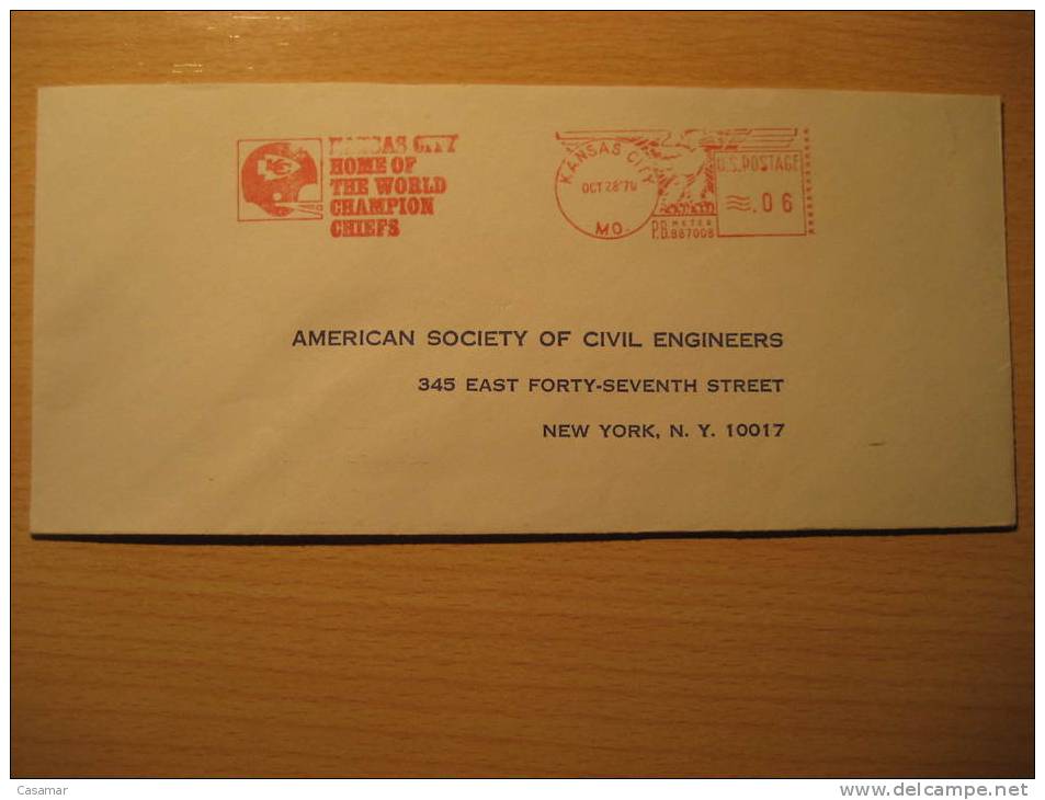 USA Kansas 1970 Chiefs Cancel Cover American Football Cup Soccer Futbol Americano Super Bowl - Copa America