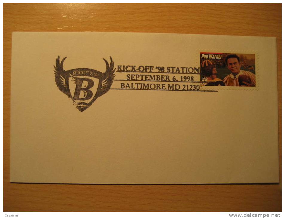 USA Baltimore 1998 Cancel Cover American Football Cup Soccer Futbol Americano Super Bowl - Fußball-Amerikameisterschaft