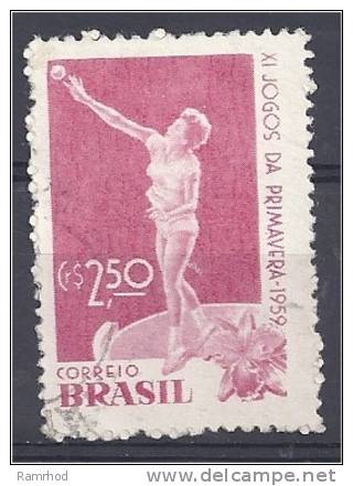 BRAZIL 1959 Spring Games.- 2cr50 Putting The Shot FU - Used Stamps