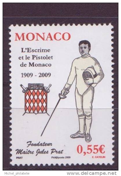 Monaco N°2675**, Neuf Sans Charniere Embleme, Escrimeur - Andere & Zonder Classificatie