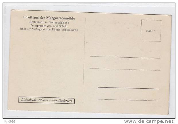 GERMANY DOBELN MARGARETENMUHLE  Nice Postcard - Doebeln