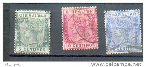 A 10 - Gibraltar - YT 22-23-24 Obli - Gibilterra