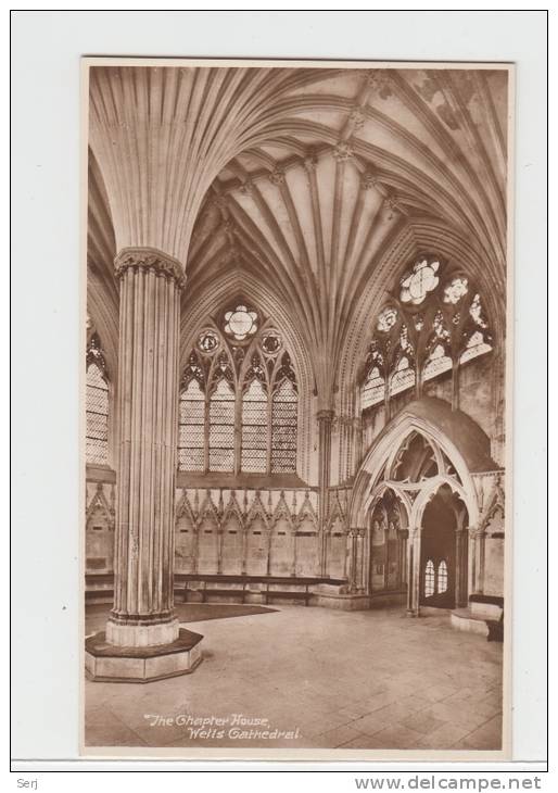 The Chapter House Wells Cathedral  England Old PC - Wells