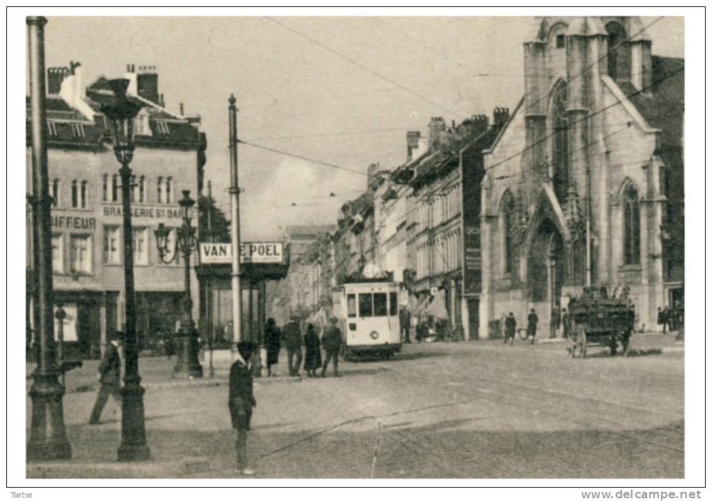 Molenbeek-St-Jean - Eglise Ste Barbe Et Place De La Duchesse De Brababt - Tramways - Molenbeek-St-Jean - St-Jans-Molenbeek