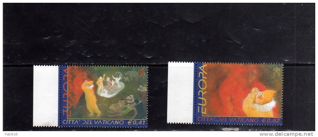 CITTÀ DEL VATICANO VATIKAN VATICAN  2002 EUROPA CEPT UNITA SERIE COMPLETA COMPLETE SET MNH - Ongebruikt