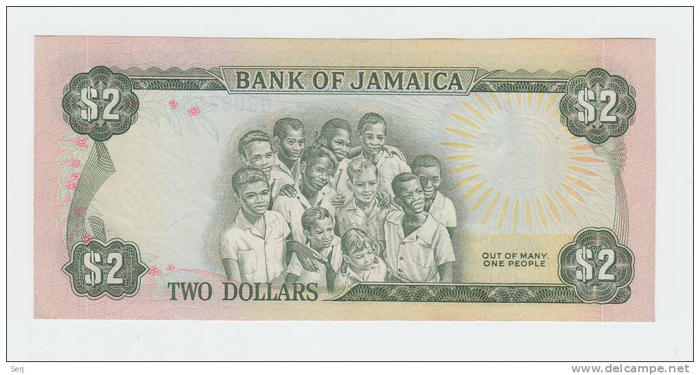 Jamaica 2 Dollars 1960 (1976) UNC NEUF P 60b 60 B - Jamaique