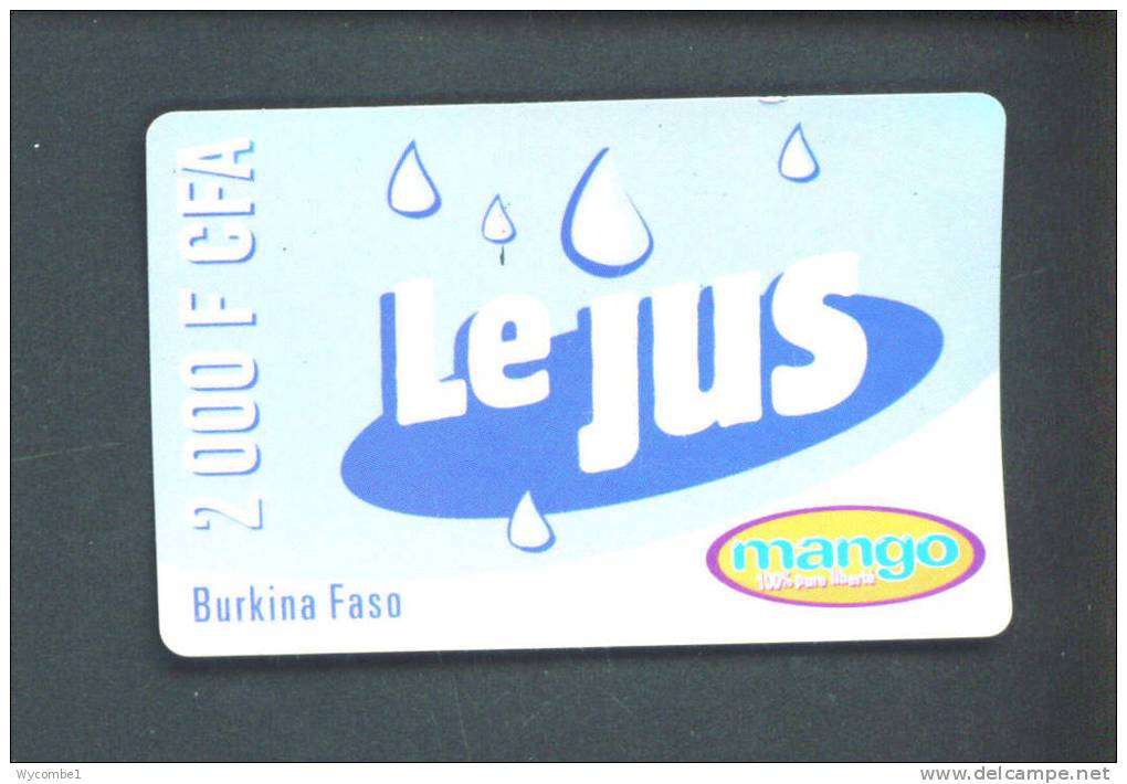 BURKINA FASO  -  Remote Phonecard As Scan - Burkina Faso