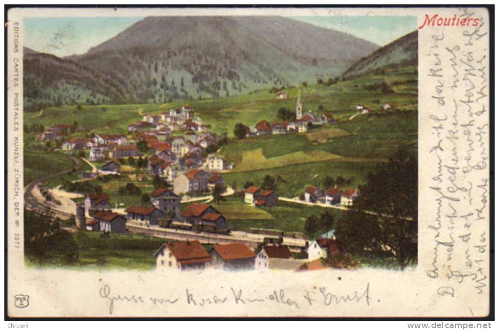 Moutier Bahnhof Gare Color - Sonstige & Ohne Zuordnung