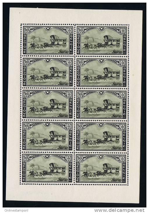 Belgium: 1935 F 407-9 MNH/Neuf**  Small Blocks, Some Small Wrinkels Cat Value &euro; 175 - Neufs