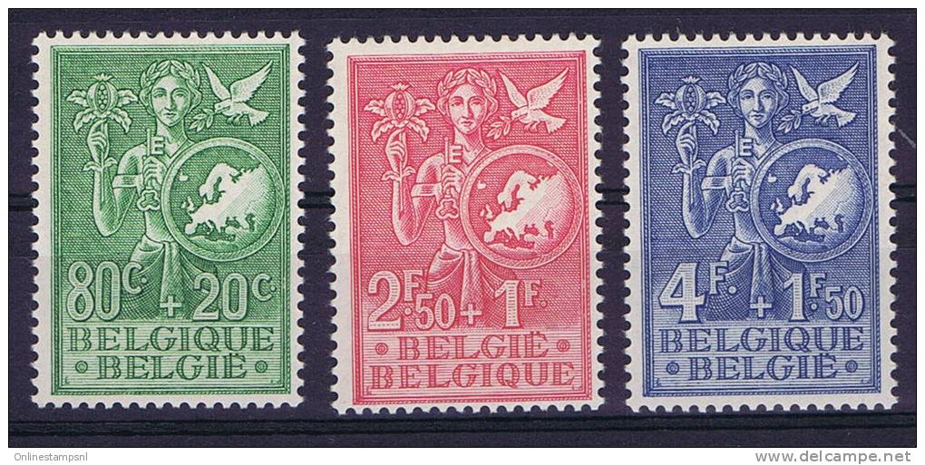 Belgium: 1953 927-929  MNH/Neuf** - Unused Stamps