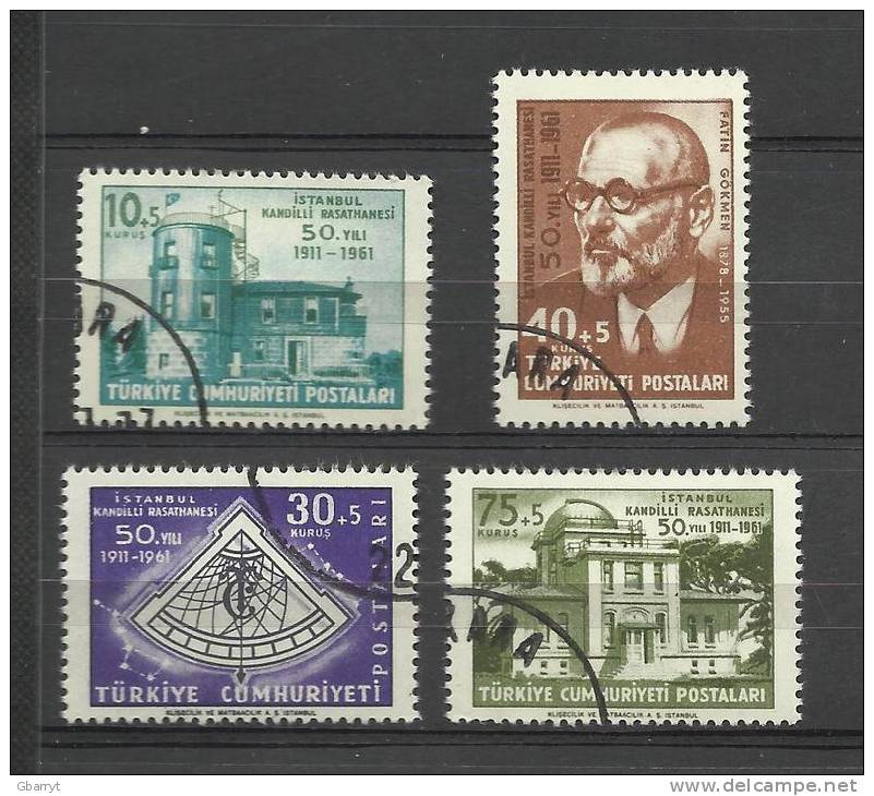 Turkey Scott # B81 - B84 NH CTO VF Complete Astronomy..............................M74 - Used Stamps