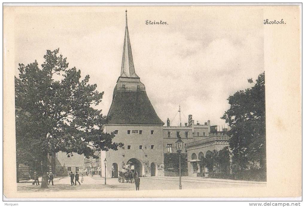 2833. Postal ROSTOCK (Mecklemburg Vorpeommen). Steintor. Puerta De Piedra - Rostock