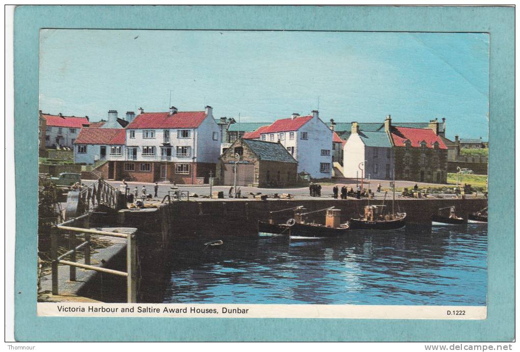 DUNBAR - Victoria Harbour And Saltire Award Houses - 1970 -  BELLE CARTE PHOTO  ANIMEE  - - Dunbartonshire