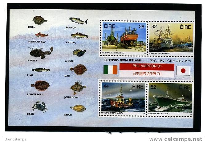 IRELAND/EIRE - 1991  PHILANIPPON  SHEETLET   MINT NH - Blocchi & Foglietti